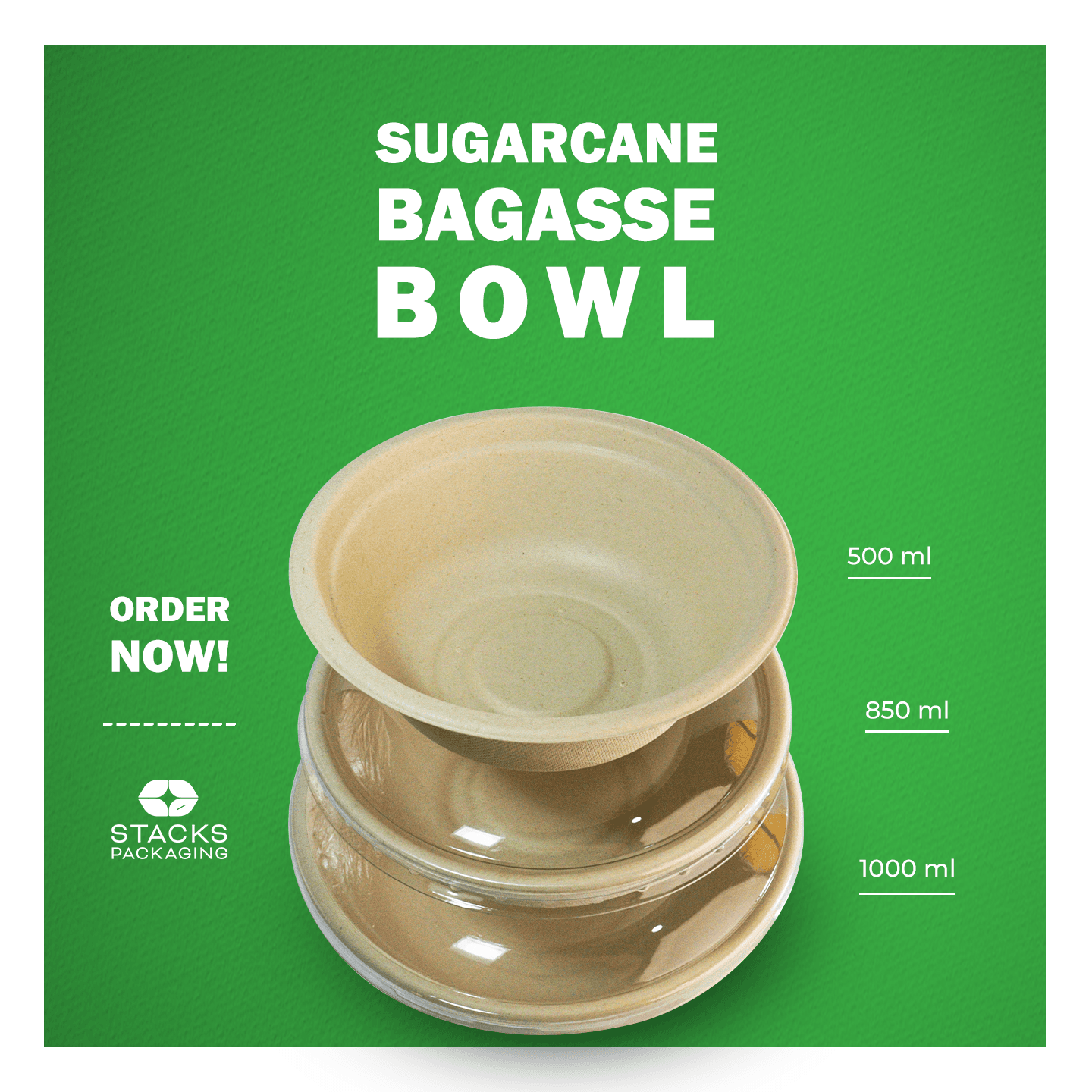 Sugarcane Bagasse Bowls
